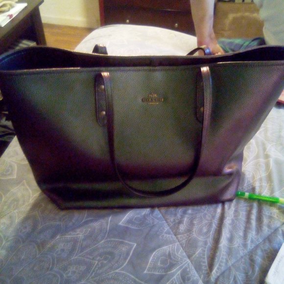 Coach Handbags - Rare Coach Multi Color Leather Hologram Holographic Indescent